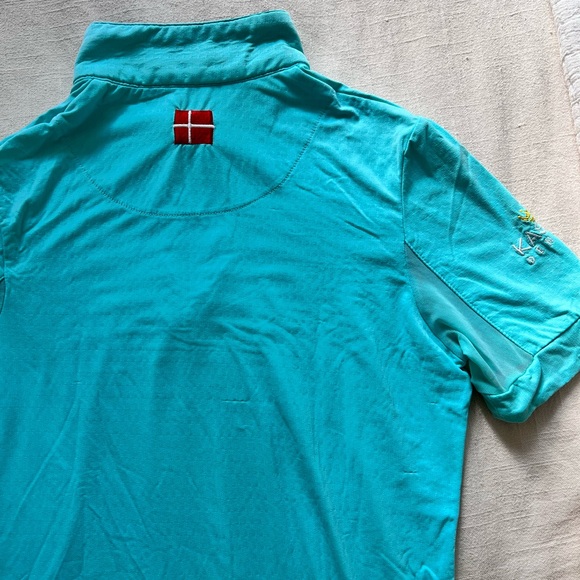 kastel denmark turquoise equestrian top - Picture 3 of 3